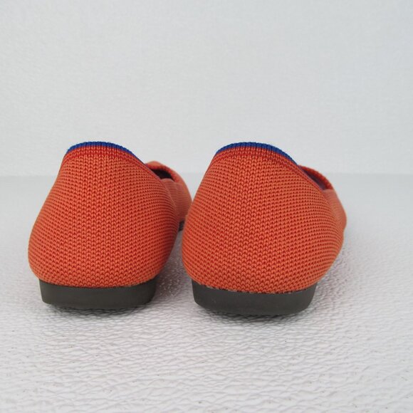 Rothy’s The Point Flats Orange Persimmon Pointed Toe 6.5 M - Picture 9 of 10